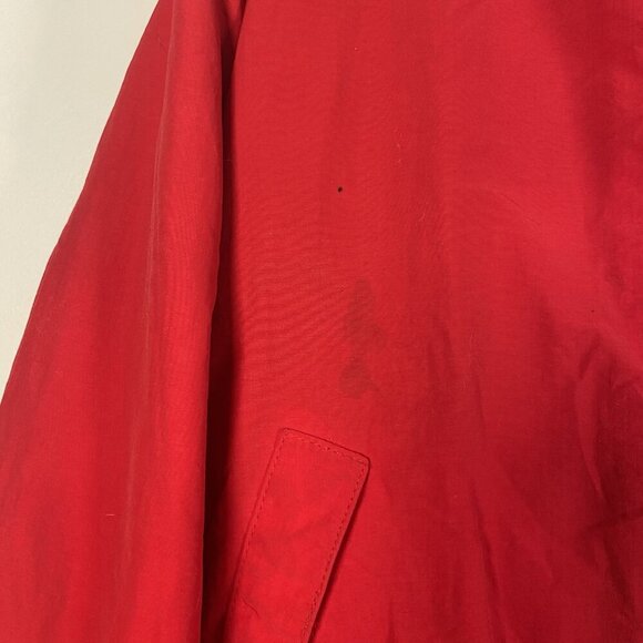 J. Crew Vintage Oarsman Mens Bomber Jacket Size M Red Fleece Lining Made In USA - Picture 3 of 14